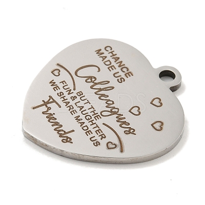 Non-Tarnish 201 Stainless Steel Pendants STAS-L079-25P-06-1