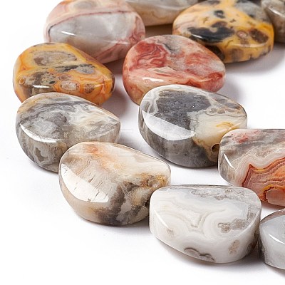 Natural Crazy Lace Agate Beads Strands G-O120-13-1