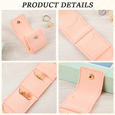 1Pc PU Leather Jewelry Rolls ABAG-CL0001-43B-1
