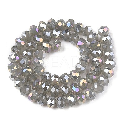 Electroplate Glass Beads Strands EGLA-A044-J8mm-B10-1