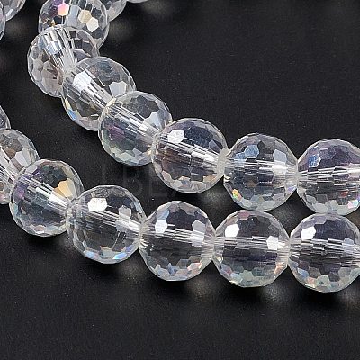 Electroplate Glass Bead Strands X-EGLA-R040-8mm-15-1