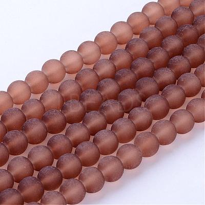 Baking Paint Transparent Glass Bead Strands X-GLAA-S031-4mm-26-1