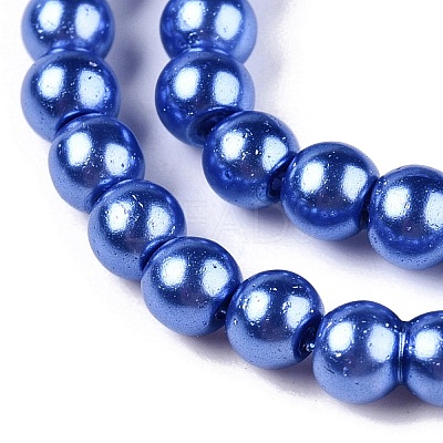 Baking Paint Glass Pearl Bead Strands X-HY-Q003-3mm-28-1
