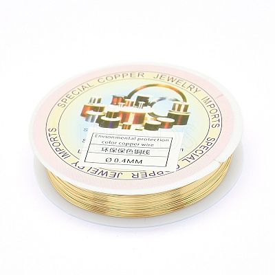 Eco-Friendly Copper Jewelry Wire CWIR-P001-01-0.4mm-1