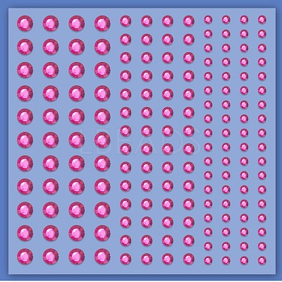 Acrylic Rhinestone Facial Stickers LS-PW-WG72147-07-1
