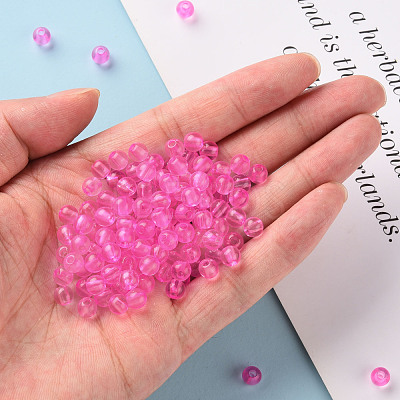 Transparent Acrylic Beads MACR-S370-A6mm-708-1