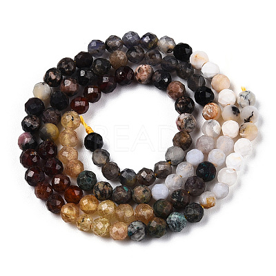 Natural & Synthetic Mixed Gemstone Beads Strands G-D080-A01-01-04-1