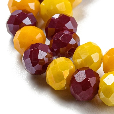Glass Beads Strands EGLA-A034-M6mm-22-1
