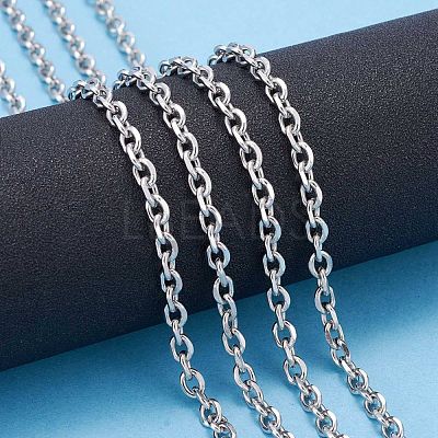 Tarnish Resistant 304 Stainless Steel Cable Chains CHS-P007-27P-03-1
