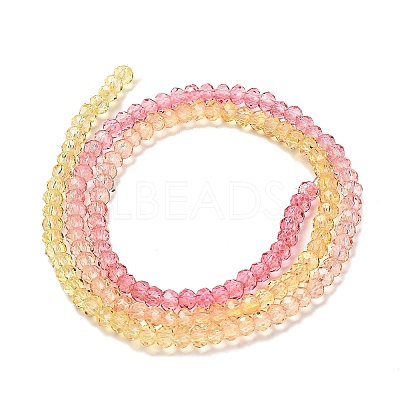 Transparent Painted Glass Beads Strands X1-DGLA-A034-T2mm-A07-1