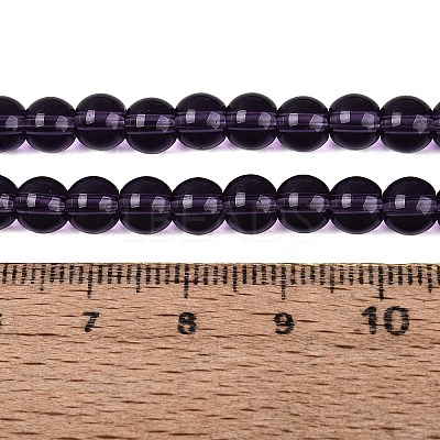 Transparent Glass Beads Strands GLAA-T032-T6mm-29-1