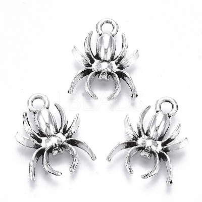 Tibetan Style Alloy Pendants TIBE-N010-03AS-RS-1