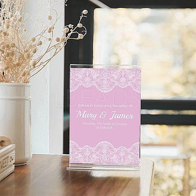 120Pcs 2 Style Transparent Acrylic Blank Place Cards AJEW-DC0001-28-1