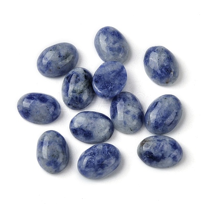 Natural Blue Spot Jasper Cabochons G-A094-01B-49-1