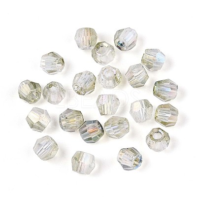 Transparent Spray Painted Glass Beads LS-EGLA-N018-4mm-03-1