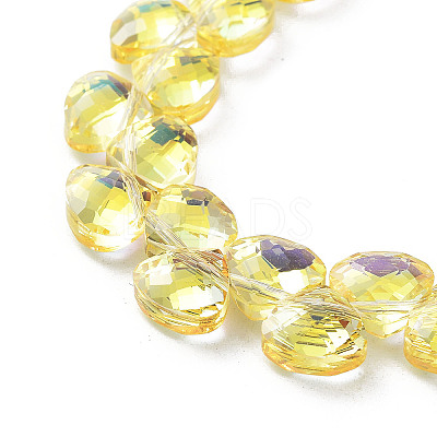 Electroplate Glass Beads Strands EGLA-A036-11A-FP01-1