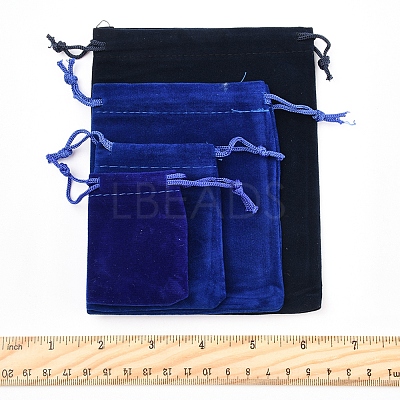 30Pcs Rectangle Velvet Pouches TP-FS0001-02C-1