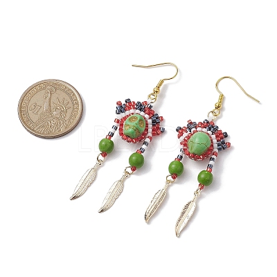 Iron Dangle Stud Earring EJEW-MZ00189-02-1