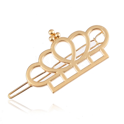 Crown Zinc Alloy Ponytail Hairpins PW-WG42090-04-1
