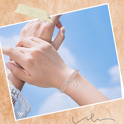 Alloy Pendant and Brass Chains Necklaces & Multi-strand Bracelets for Women SJEW-SC0001-06-1