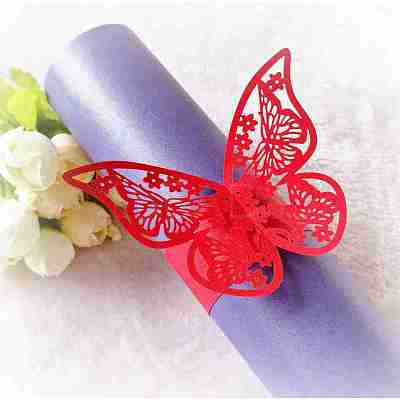 Iridescent Paper Napkin Rings AJEW-WH0002-21B-1
