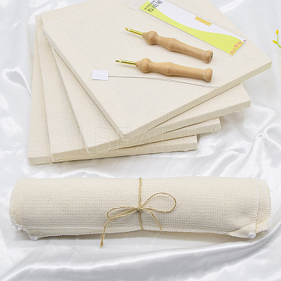 Embroidery Fabric DOLL-PW0002-052C-1