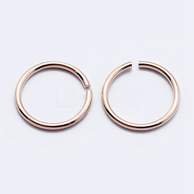 925 Sterling Silver Open Jump Rings STER-F036-02RG-1x6mm-1