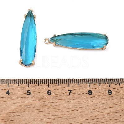 Transparent Glass Pendants GLAA-T007-15G-1