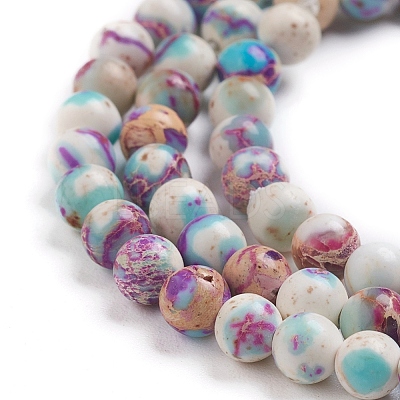 Natural Imperial Jasper Beads Strands X-G-E358-4m-01-1