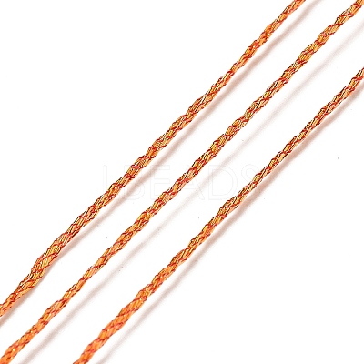 10 Rolls 10 Colors 6-Ply PET Polyester Metallic Thread OCOR-L046-03A-1