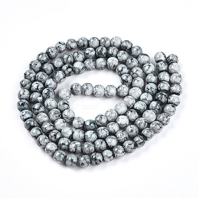 Baking Paint Glass Beads X1-DGLA-N003-8mm-A06-1