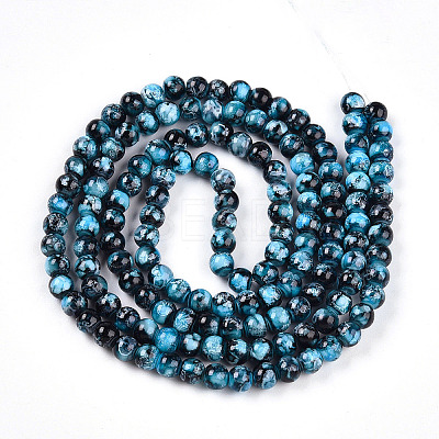 Baking Paint Glass Beads X1-DGLA-N003-6mm-A08-1