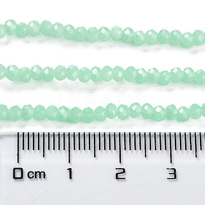 Baking Paint Imitation Jade Glass Bead Strands X-DGLA-A034-J4MM-A22-1
