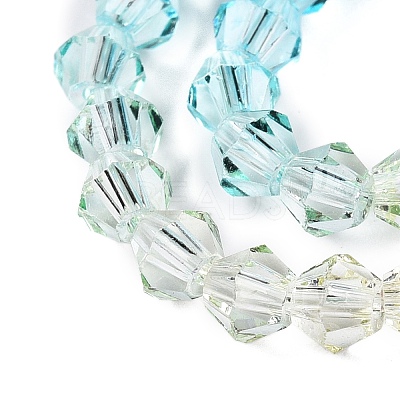 Gradient Color Baking Paint Glass Bead Strands X1-DGLA-A039-T4mm-A07-1