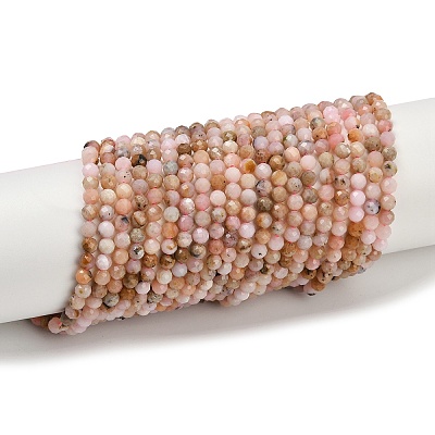Natural Peruvian Pink Opal Beads Strands X-G-D304-02-4mm-1