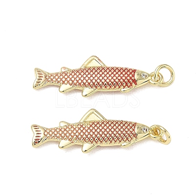 Brass Enamel Pendants KK-CBA9234-13G-03-1