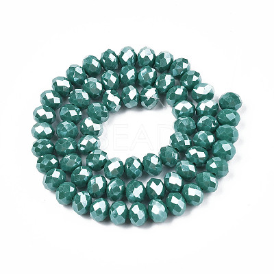 Electroplate Glass Beads Strands EGLA-A034-P2mm-A09-1