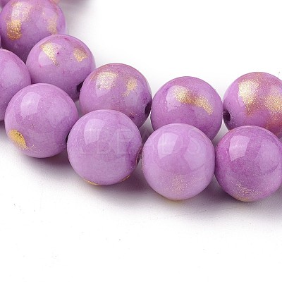 Natural Mashan Jade Beads Strands G-F670-A09-8mm-1