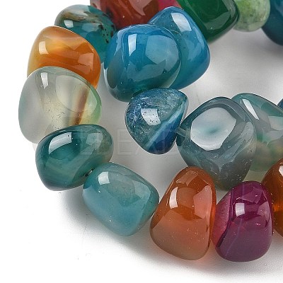 Natural Agate Beads Strands X-G-H295-B01-16-1