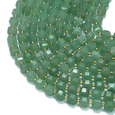 Natural Green Aventurine Beads Strands G-K389-A19-01-1