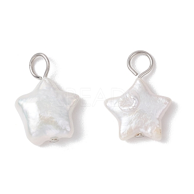 Natural Keshi Pearl Charms PALLOY-JF04242-01-1