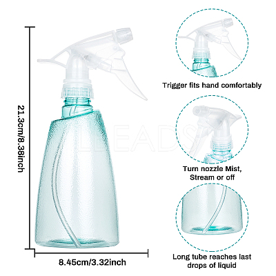 Transparent Plastic Trigger Squirt Bottles AJEW-GA0001-10-1