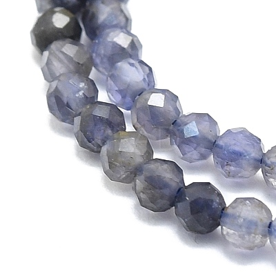 Natural Iolite/Cordierite/Dichroite Beads Strands G-P457-A03-11-1