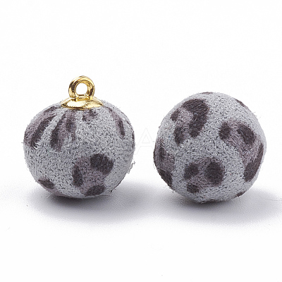 Handmade Cloth Fabric Covered Pendants WOVE-N006-21F-1