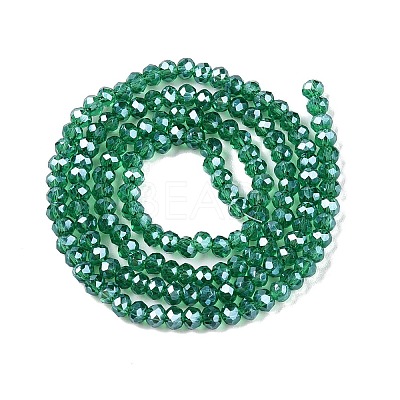 Electroplate Glass Beads Strands EGLA-A044-T2mm-A18-1