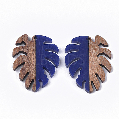 Resin & Walnut Wood Pendants LS-RESI-S358-57H-1