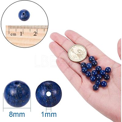 Natural Lapis Lazuli Beads G-NB0001-03-1