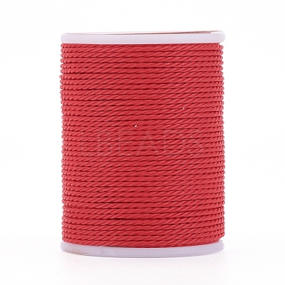 Round Waxed Polyester Cord YC-G006-01-1.0mm-15-1
