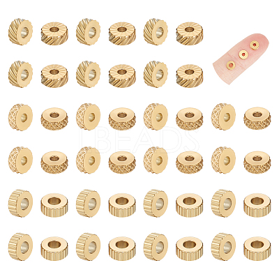 60Pcs 3 Styles 304 Stainless Steel Beads STAS-UN0044-59-1
