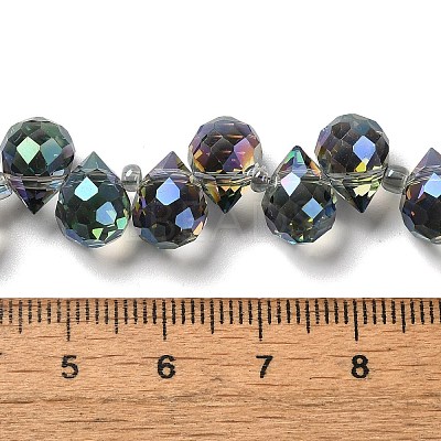 Electroplate Glass Beads Strands EGLA-D030-17U-1